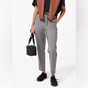 New Lululemon Keep Moving 7/8 Pant Heathered Black / Black